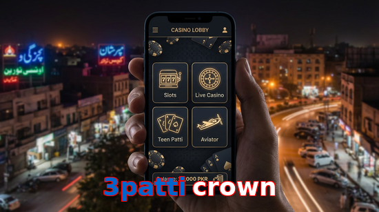 Main screen of 3Patti Crown app page for PK players