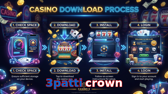 Game list for 3Patti Crown download section